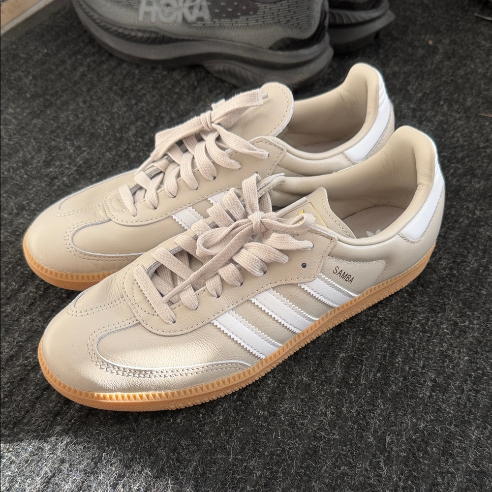 adidas Samba Beige White Gum Sole Men's Sneakers